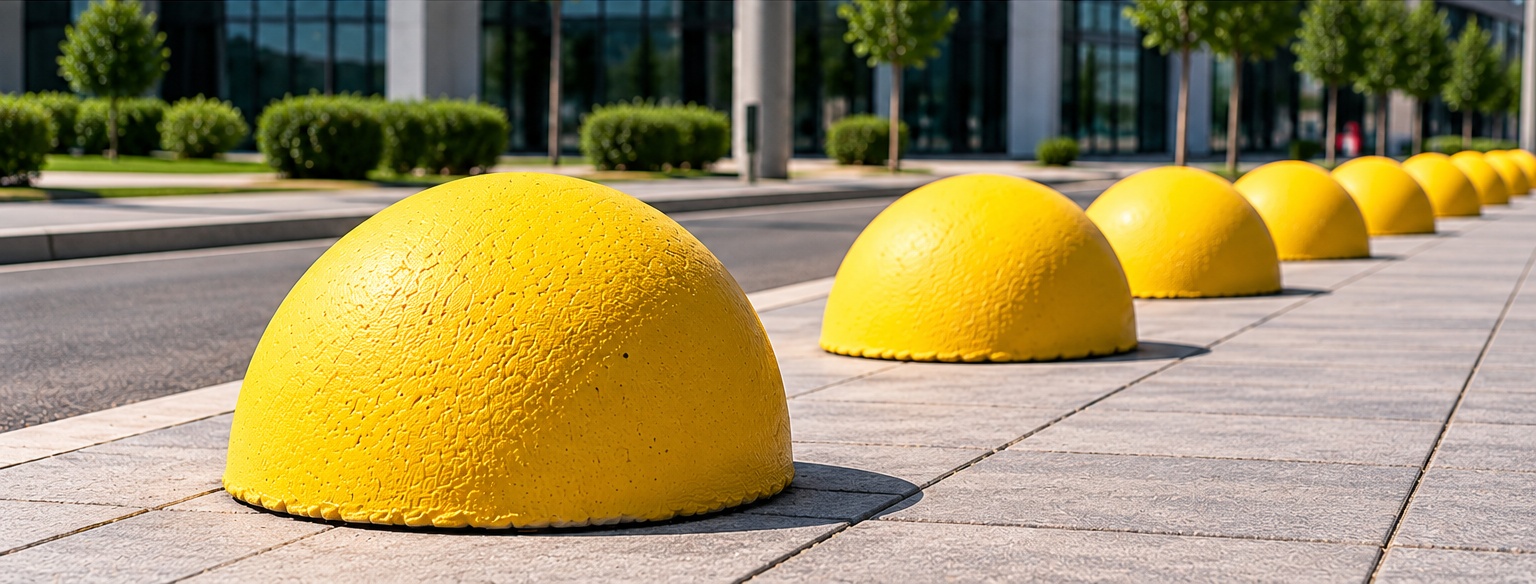 Concrete hemispheres